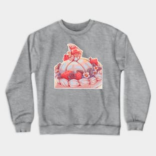 Little witch in a sweet strawberry cake Crewneck Sweatshirt